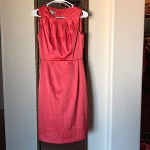 Orange office dress